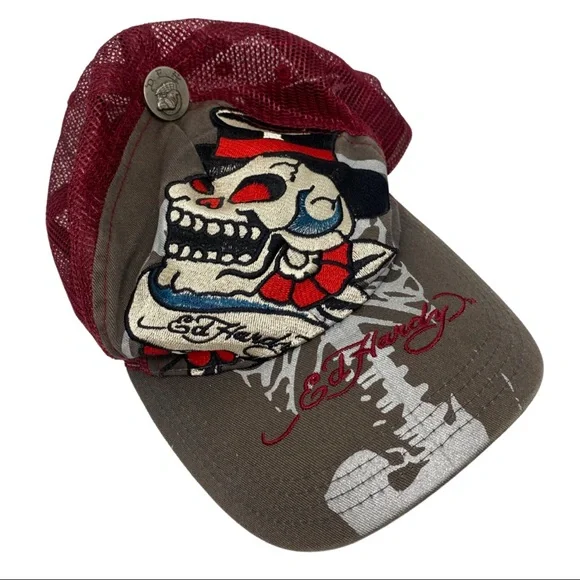 Ed Hardy | Accessories | Ed Hardy Trucker Hat Skull Graphic  display picture 1